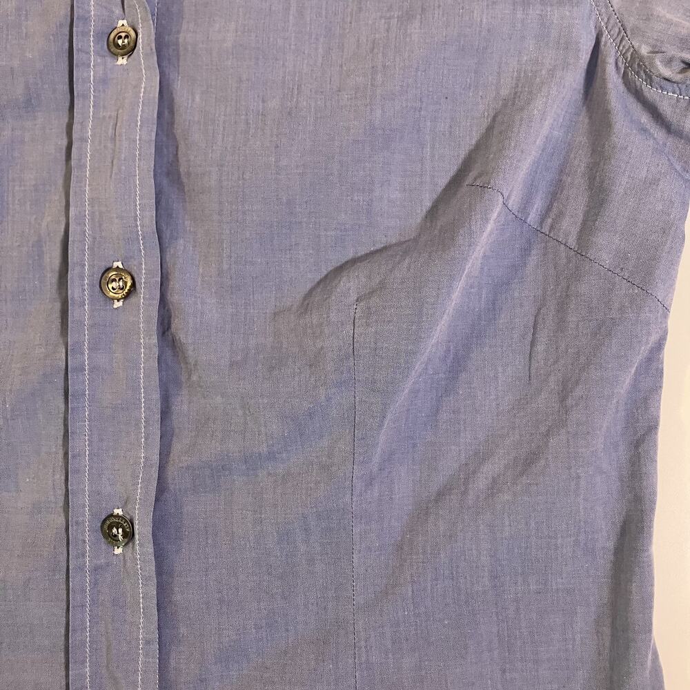 Daniele Alessandrini Shirt Womens 42 Contrast Collar Cuffs‎ Made in Italy Dressy - Picture 16 of 16